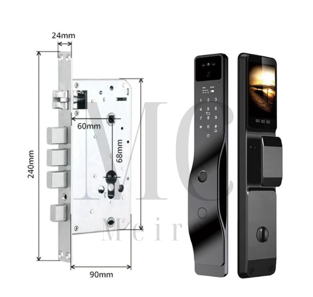 CERRADURA INTELIGENTE DGB03 BLACK CON VIDEO ACTIVO Y RECONOCIMIENTO DE PALMA