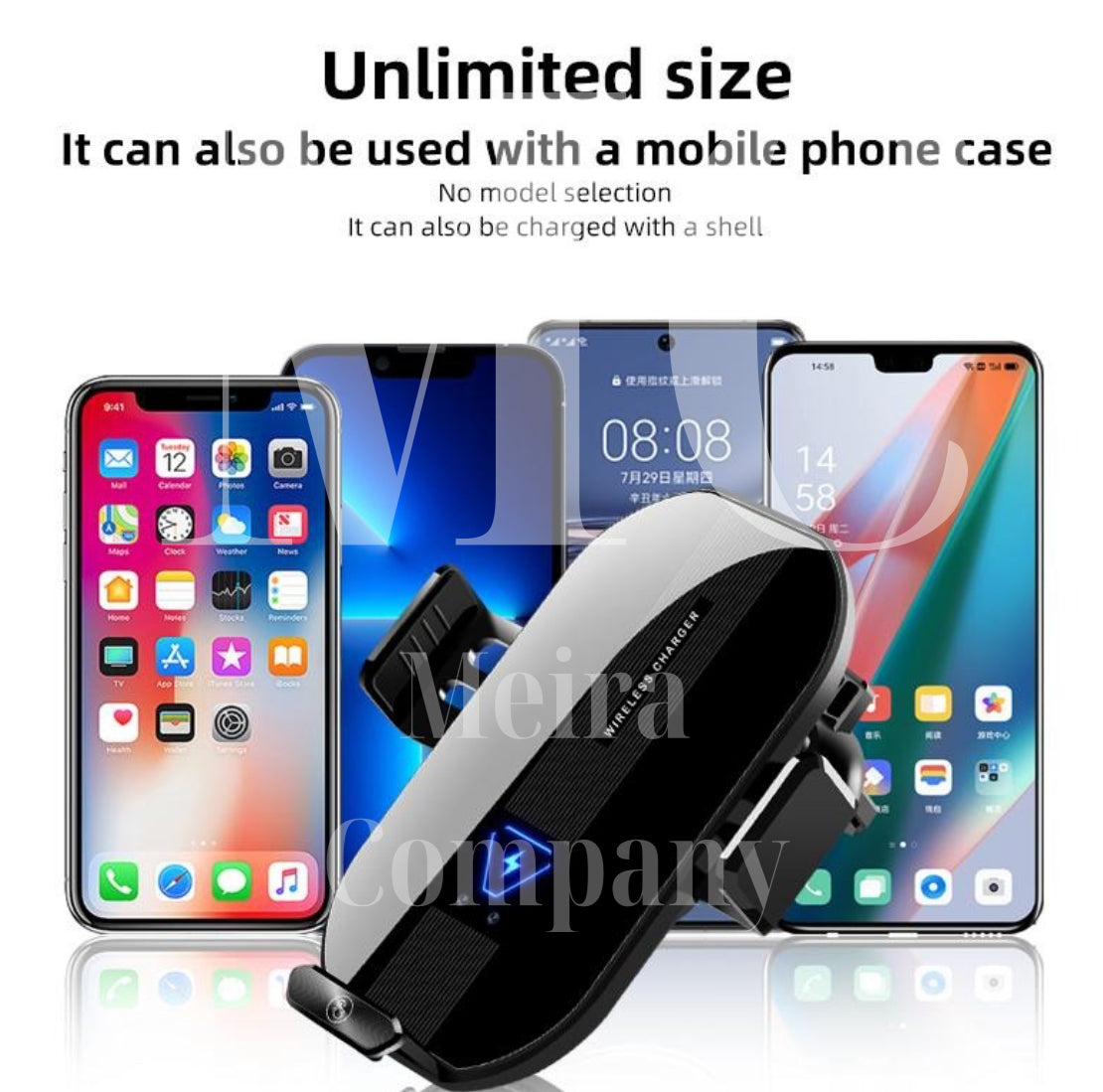 SOPORTE CARGADOR DE CELULAR CON SENSOR DE PROXIMIDAD