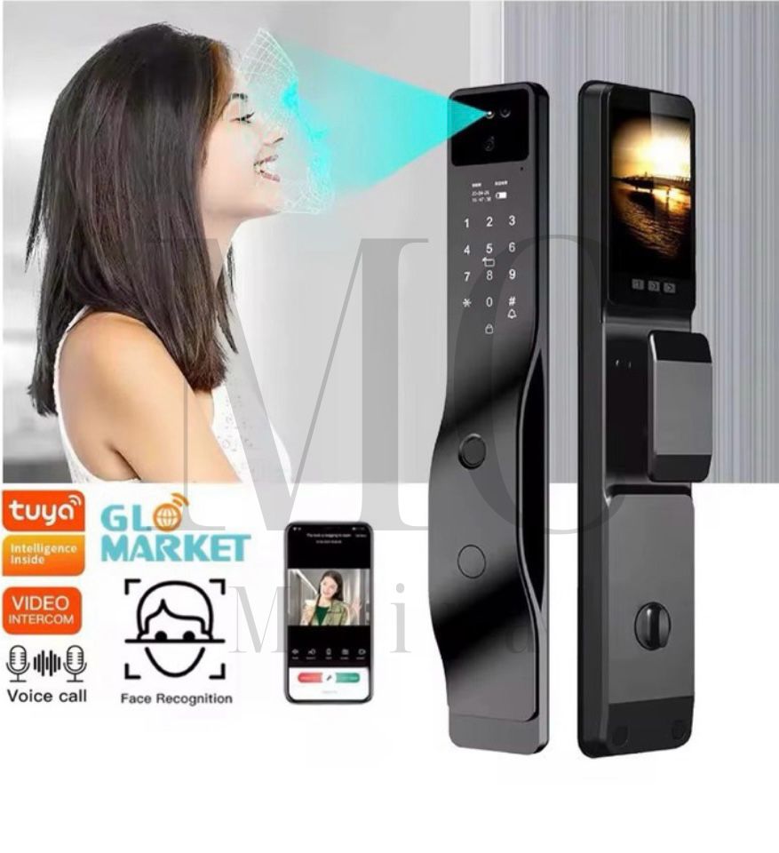 CERRADURA INTELIGENTE DGB03 BLACK CON VIDEO ACTIVO Y RECONOCIMIENTO DE PALMA