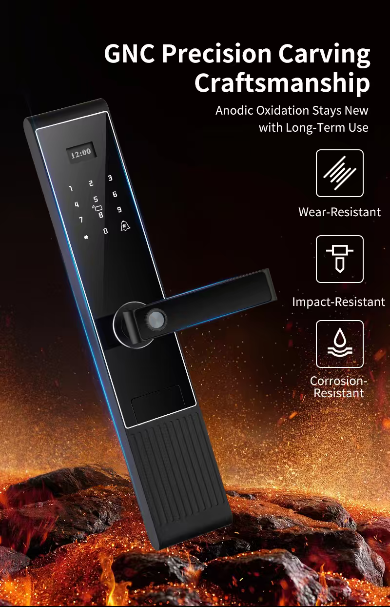 CERRADURA INTELIGENTE DGB07 PREMIUM  (A PRUEBA DE AGUA 💧- PARTE EXTERIOR)