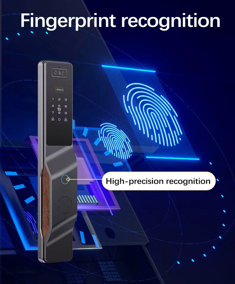 CERRADURA INTELIGENTE CON RECONOCIMIENTO FACIAL VIDEO ACTIVO + RECONOCIMIENTO DE PALMA ✋🏻 REF. DGB18