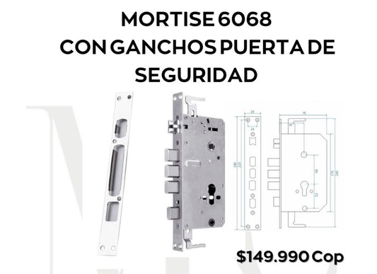 MORTISE PARA PUERTA DE SEGURIDAD 6068