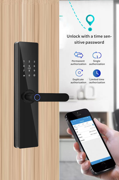 CERRADURA INTELIGENTE DGB13 CON 5 MODOS DE APERTURA WIFI MORTISE 6085