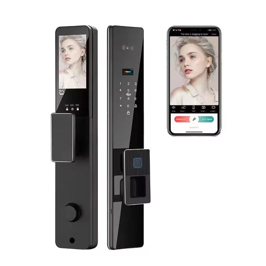 Cerradura inteligente DGB11 CON RECONOCIMIENTO FACIAL, PALMA ✋🏻, VIDEO ACTIVO Y EN ESPAÑOL 🇪🇸
