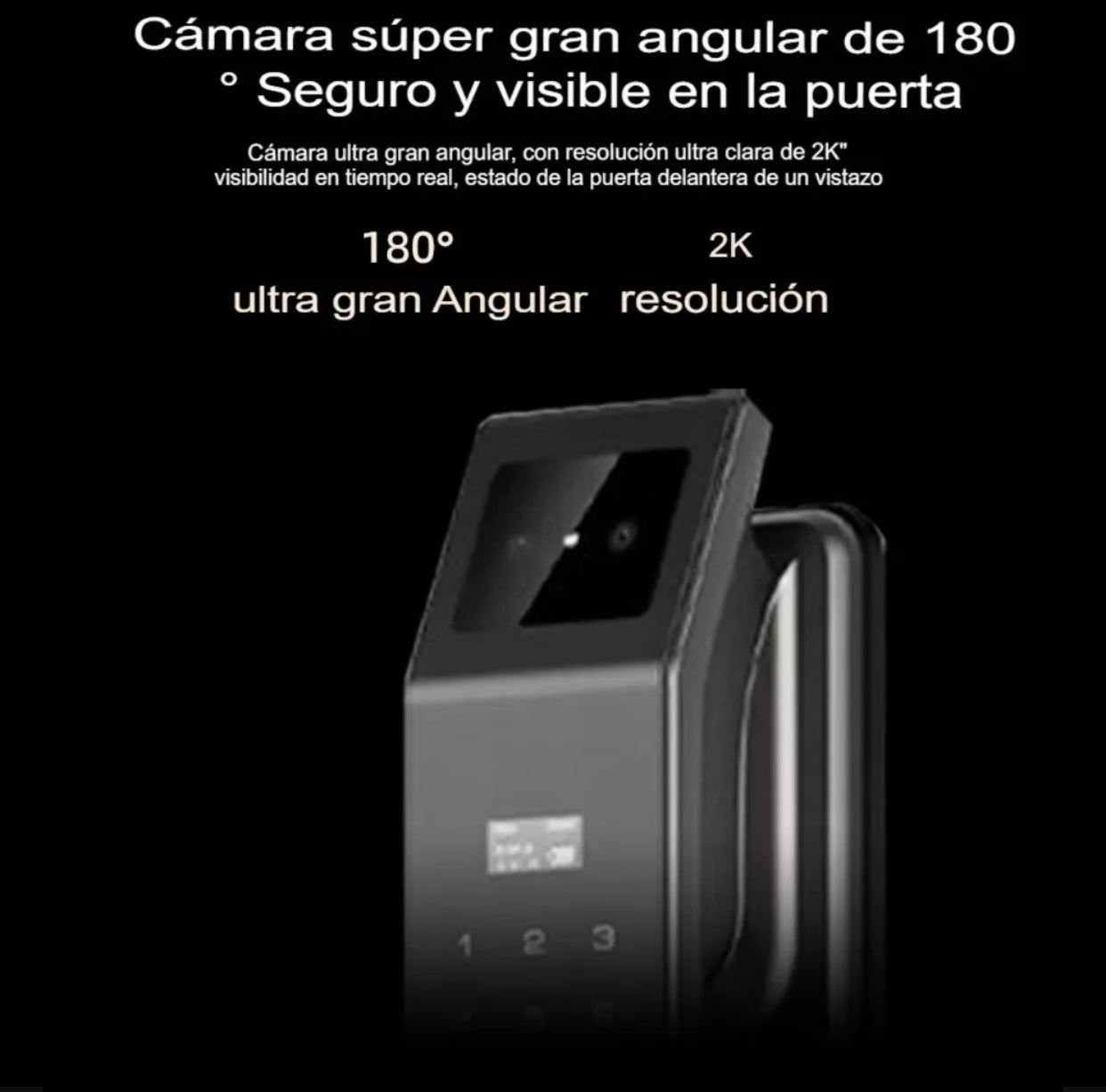 CERRADURA INTELIGENTE CON VIDEO CONFERENCIA REF. DGB10 SILVER