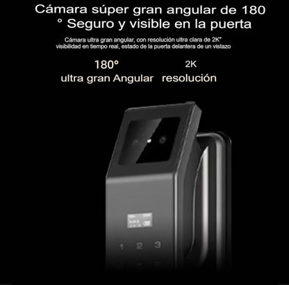 CERRADURA INTELIGENTE CON VIDEO CONFERENCIA REF. DGB10 SILVER