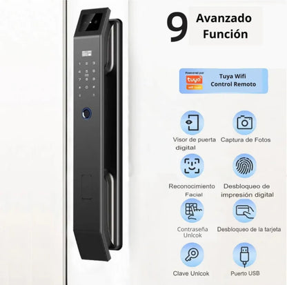 CERRADURA INTELIGENTE CON VIDEO CONFERENCIA REF. DGB10 SILVER