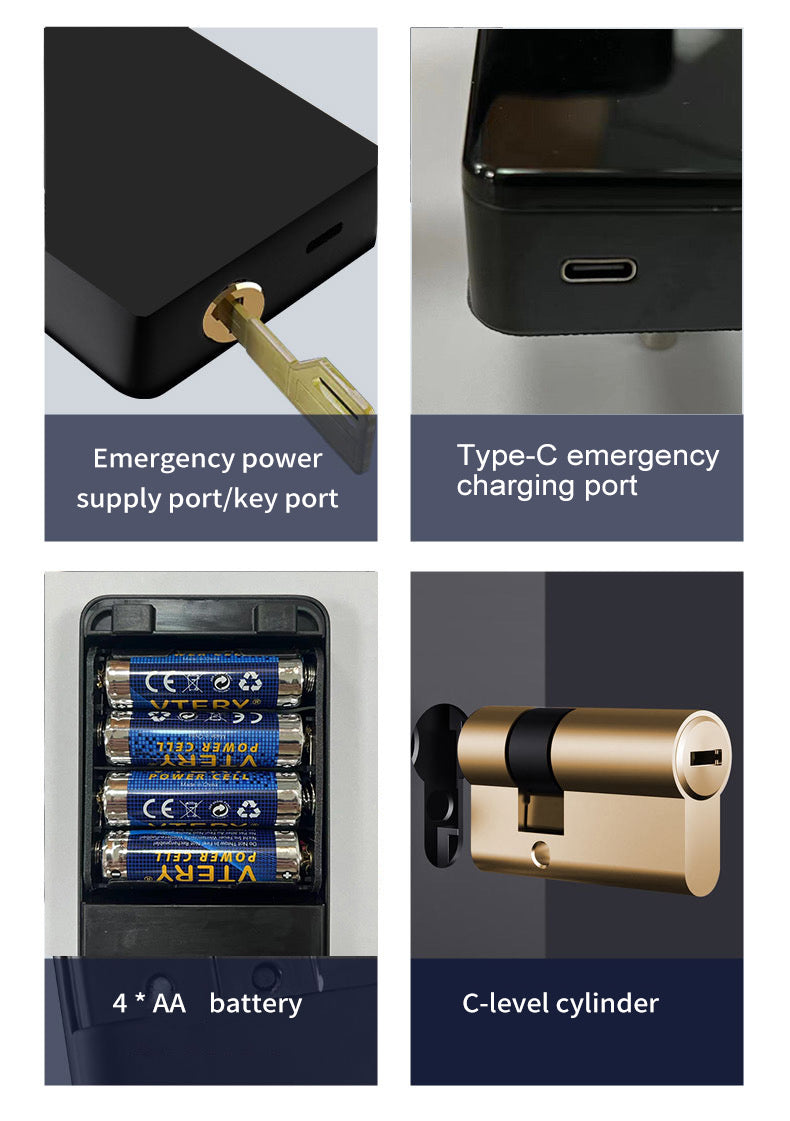 CERRADURA INTELIGENTE DGB13 CON 5 MODOS DE APERTURA WIFI MORTISE 6085