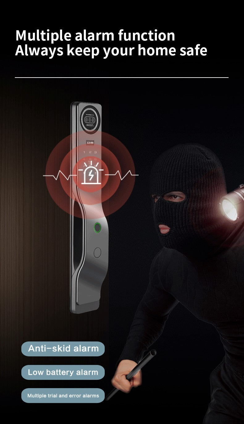 CERRADURA INTELIGENTE DGB09 CON VIDEO ACTIVO Y RECONOCIMIENTO DE PALMA ✋🏻 EN ESPAÑOL